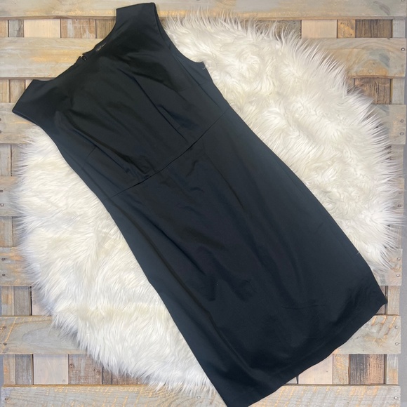 EUC [Brooks Brothers] Classic Navy Blue Sleeveless Knee Length Dress | 8 Medium - Picture 4 of 15